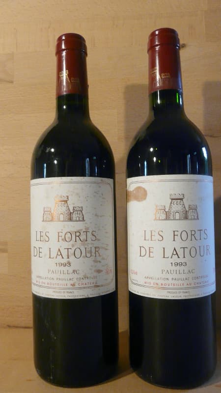 2 x Les Forts de Latour, Château Latour, Pauillac, 1993