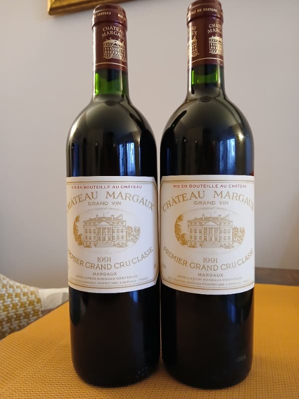 2 x Château Margaux, Margaux, 1991