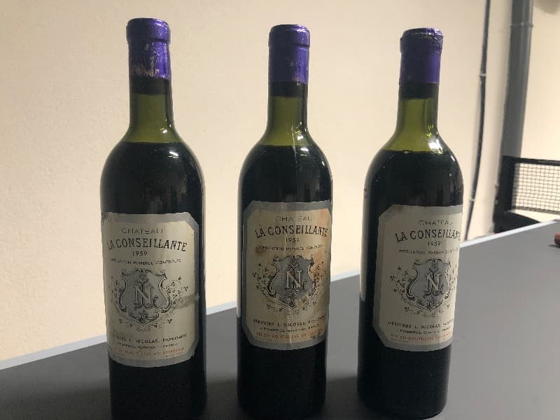 3 x Château la Conseillante, Pomerol, 1959