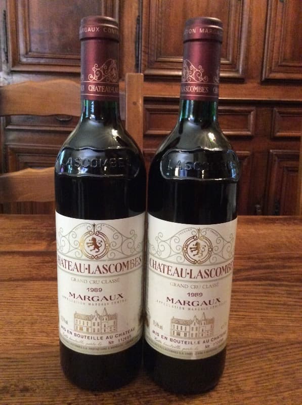 2 x Château Lascombes, Margaux, 1989
