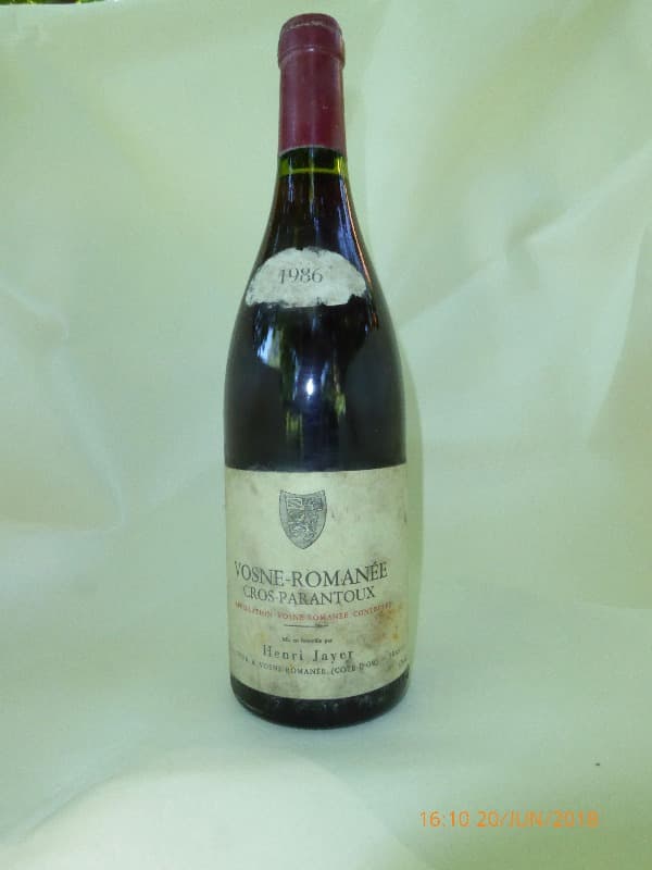Vosne-Romanée, Cros Parantoux, Domaine Henri Jayer, 1986