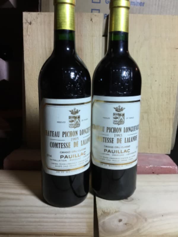 2 x Comtesse de Lalande, Château Pichon Longueville, Pauillac, 1993