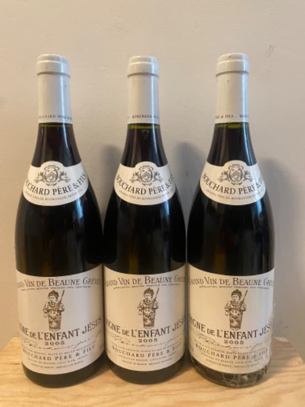 3 x Beaune, Grèves, Domaine Bouchard Père et Fils, 2005