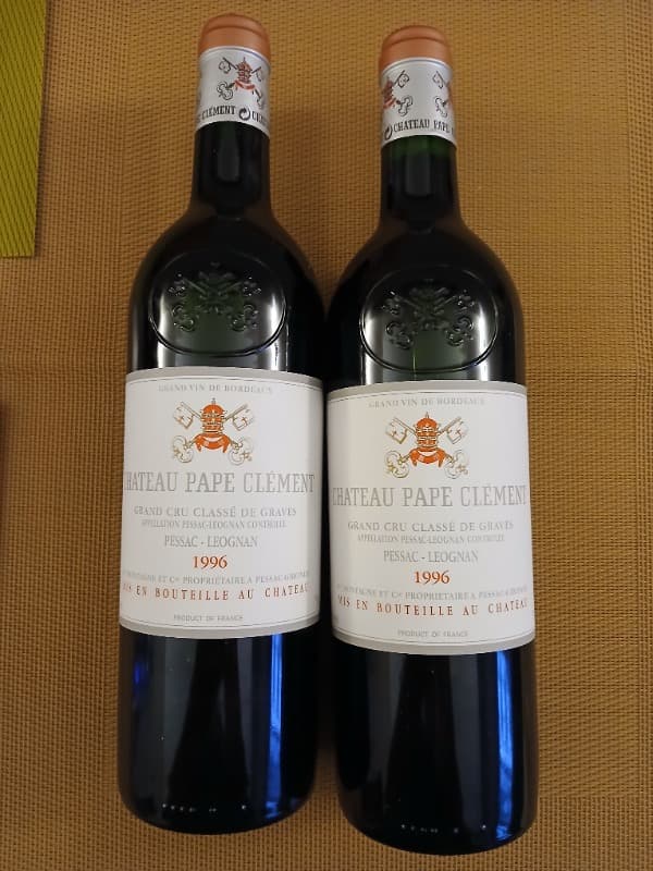 2 x Château Pape Clément, Pessac-Léognan, 1996