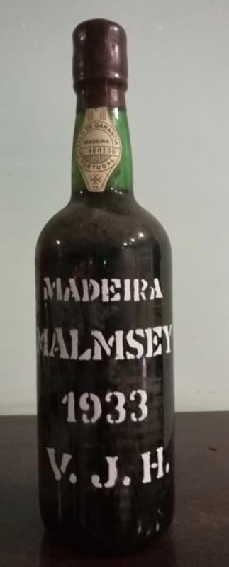 Madere, Malmsey, V. J. H., 1933