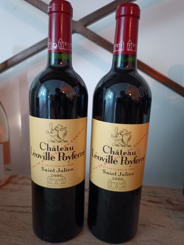 2 x château Léoville Poyferré, Saint-Julien, 2006