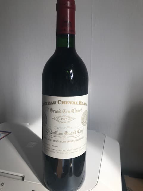 1er GCC, Château Cheval Blanc, Saint-Émilion, 1992