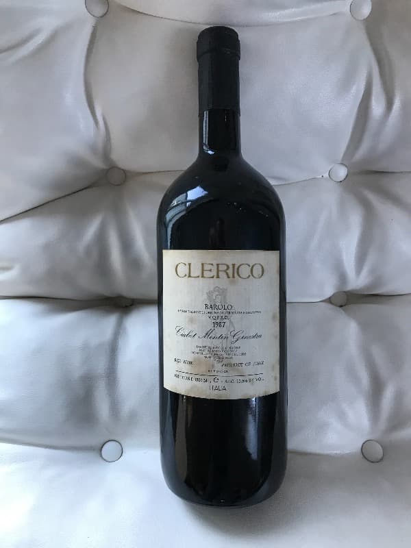 Mentin Ginestra, Domenico Clerico, Barolo, 1987 (Mg)