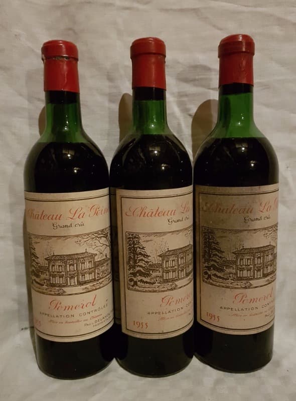 3 x château La Pointe, Pomerol, 1955