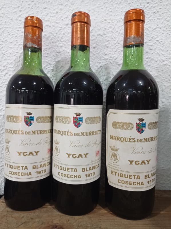 3 x Marqués de Murrieta, S.A., Ygay, Rioja, 1970