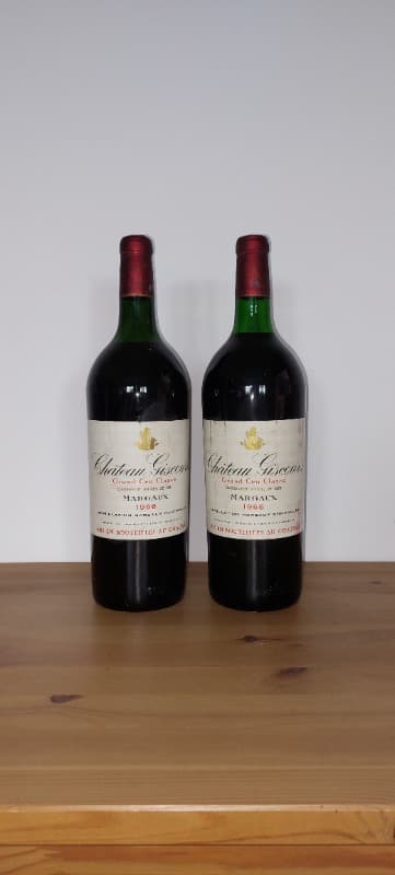 2 x Château Giscours, Margaux, 1966 (Magnum)