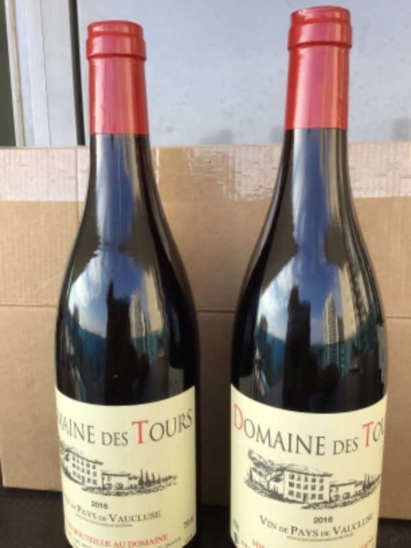 2 x IGP vaucluse, Domaine des tours, 2016