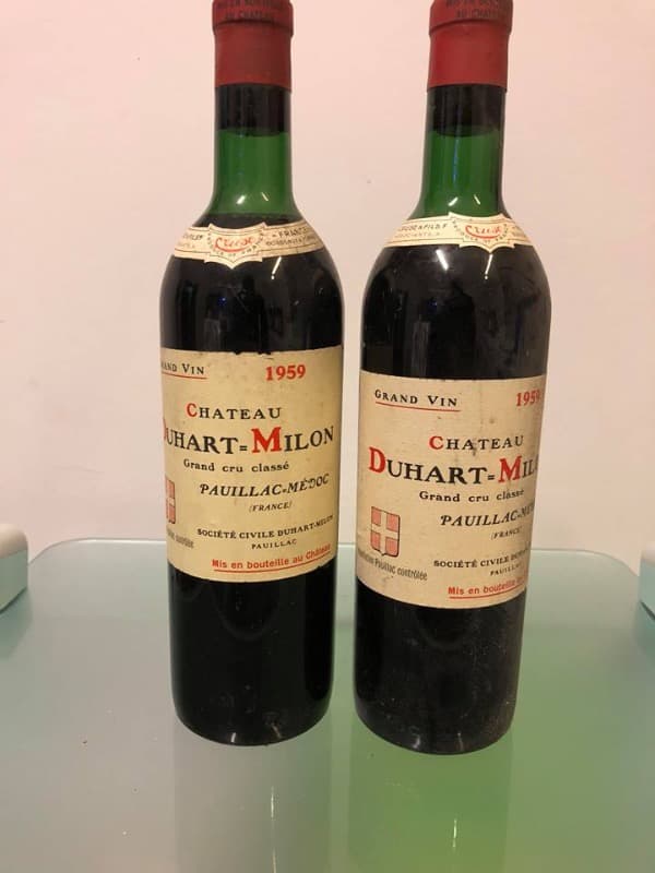 2 x Château Duhart Milon, Pauillac, 1959