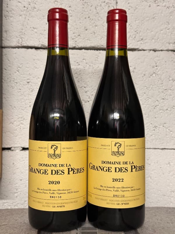 2 x Domaine de la Grange des Pères, Vin de Pays de l'Hérault, 2020