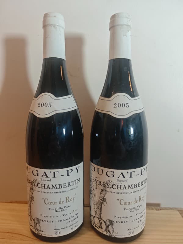 2 x Gevrey-Chambertin, Cœur de Roy, Bernard Dugat-Py, 2005