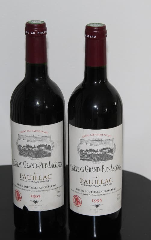2 x Château Grand Puy Lacoste, Pauillac, 1995