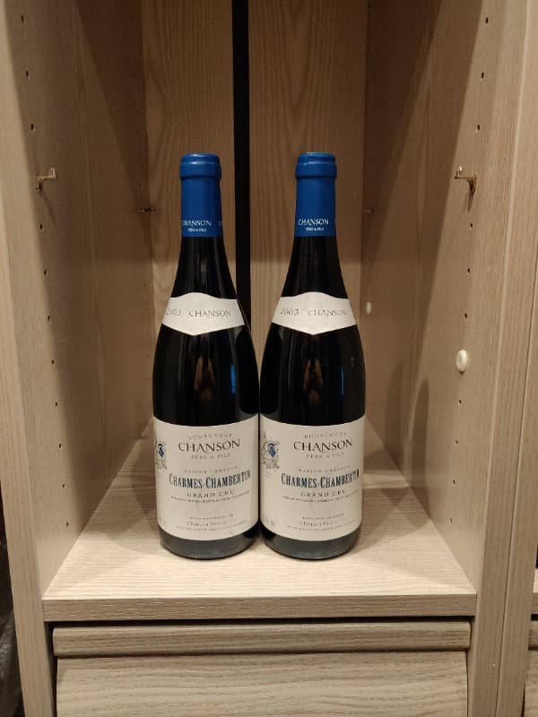 2 x Charmes-Chambertin, Chanson Grand Cru, 2003