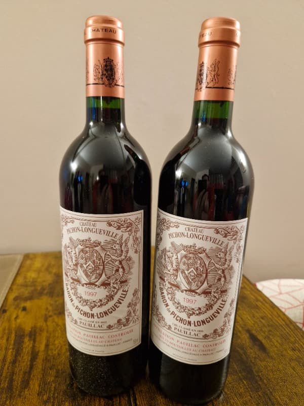 2 x Au Baron, château Pichon Longueville, Pauillac, 1997