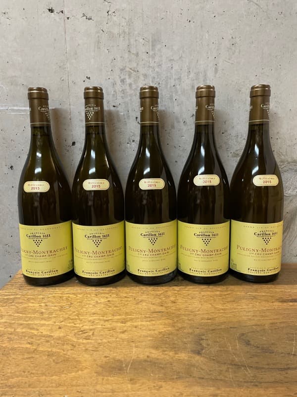 5 x Puligny-Montrachet, 1er Cru Champ-Gain, François CARILLON, 2015