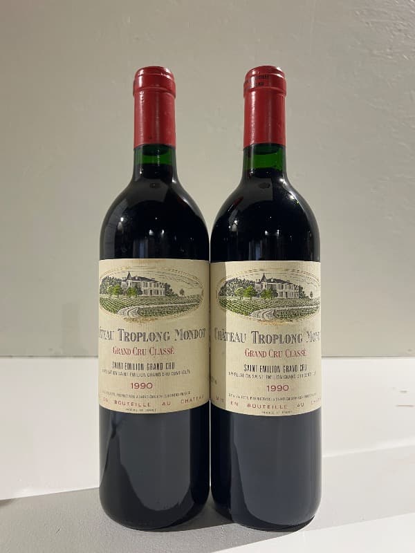 2 x Château Troplong Mondot, Saint-Émilion Grand Cru, 1990