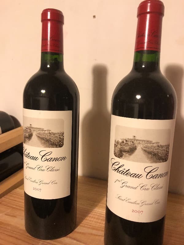 2 x Château Canon, Saint-Émilion, 2007