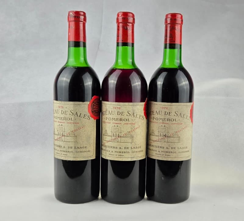 3 x Château de Sales, Pomerol, 1976