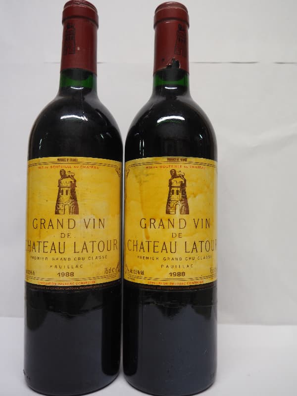 2 x Grand Vin de Château Latour, Pauillac, 1988