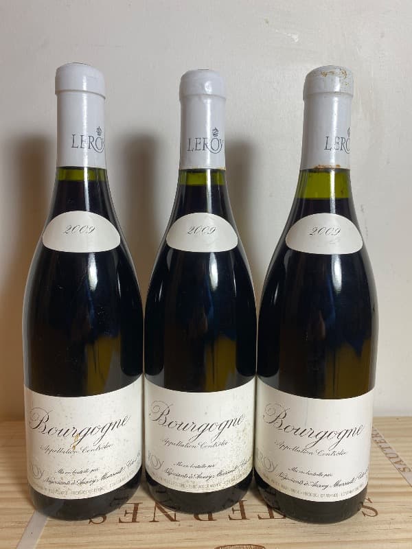 3 x Bourgogne, Domaine Leroy, 2009