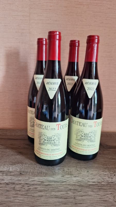 4 x Côtes-du-Rhône, château des Tours, 2022