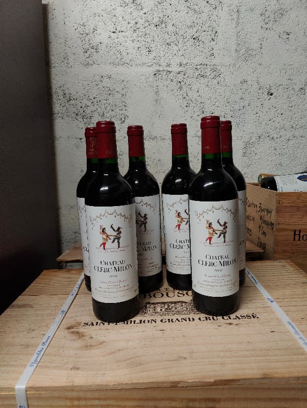 6 x château Clerc Milon, Pauillac, 2002