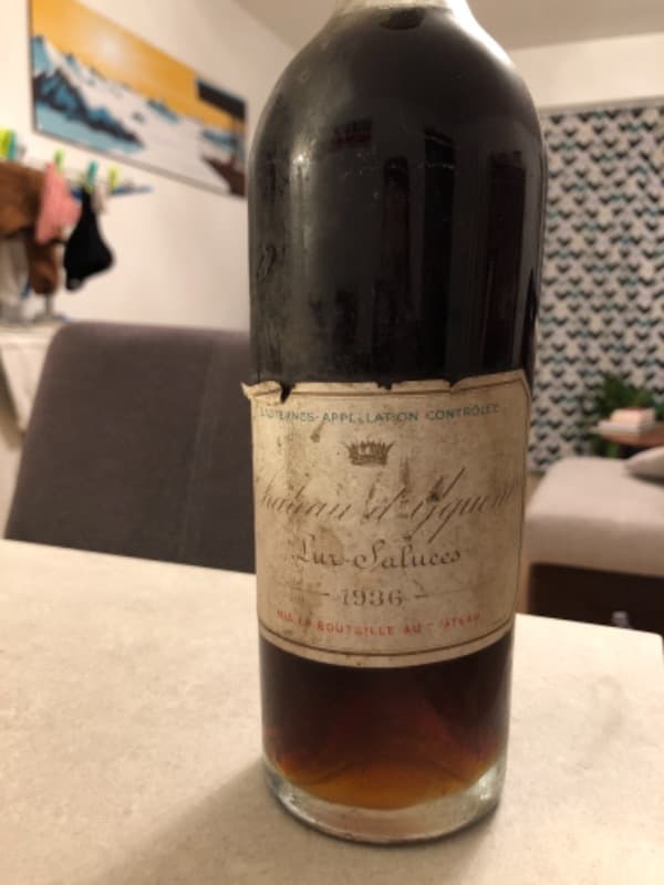 1er cru classe supérieur, Château d'Yquem, Sauternes, 1936