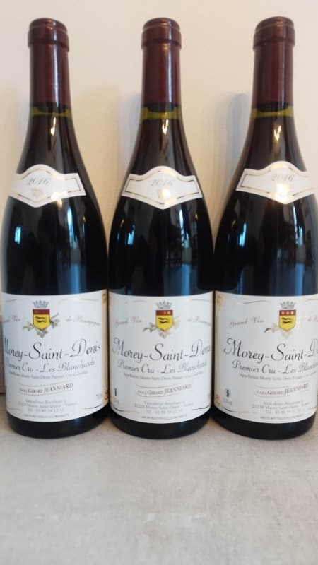 3 x Morey-Saint-Denis, 1er Cru Les Blanchards, Gérard Jeanniard, 2016