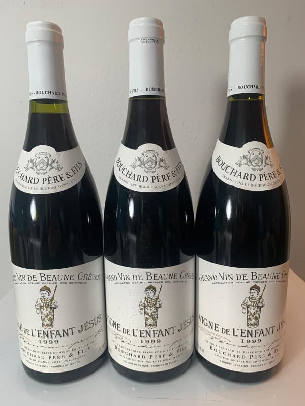 3 x Beaune, Grèves - Vigne de l'enfant Jésus, Bouchard, 1999