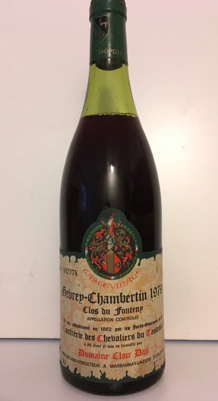 Gevrey-Chambertin, Clos du Fonteny, Clair Dau, 1979
