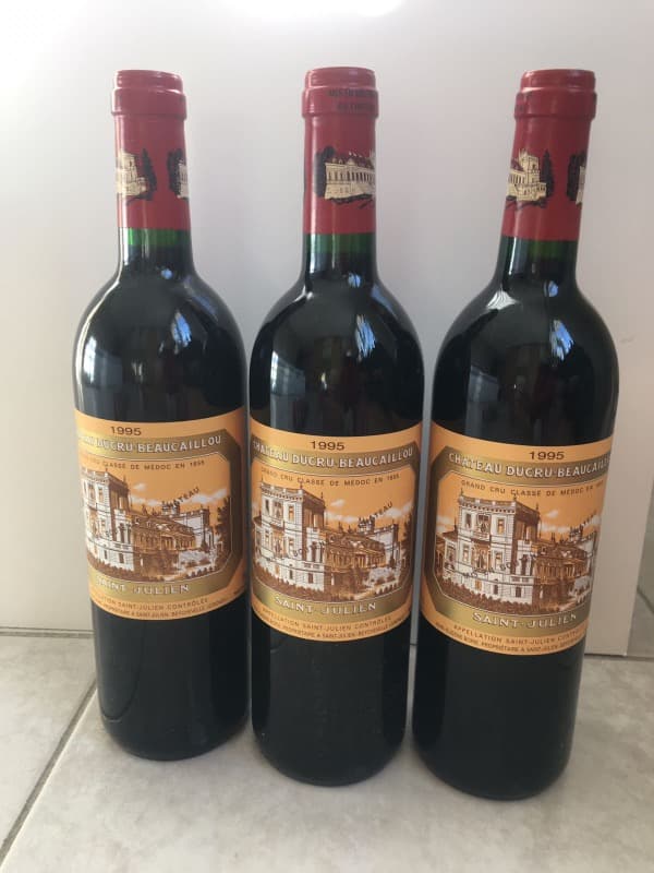 3 x Château Ducru-Beaucaillou, Saint-Julien, 1995