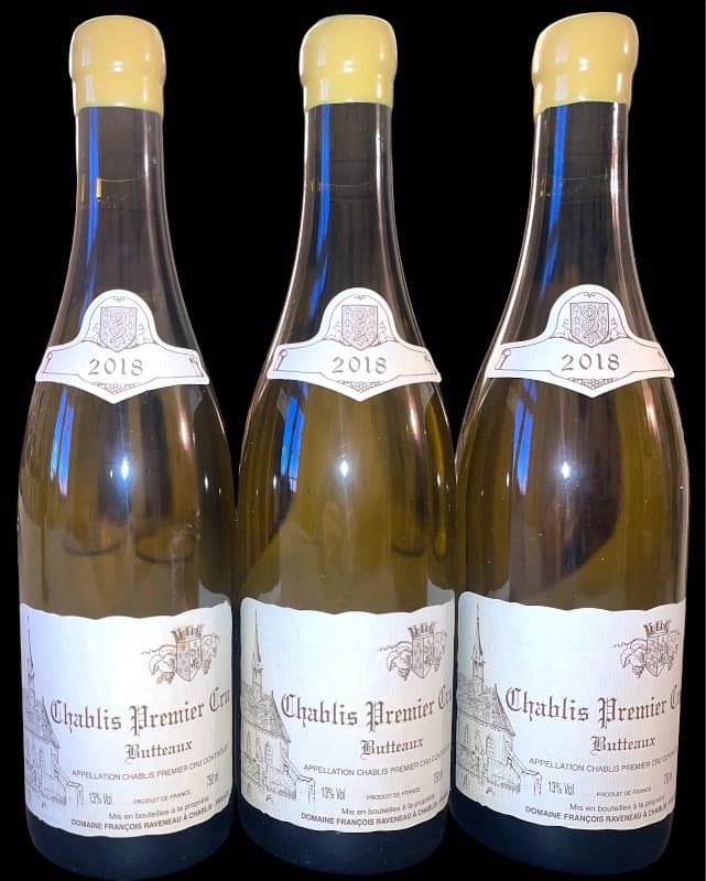 3 x Chablis Premier Cru, Butteaux, François Raveneau, 2018