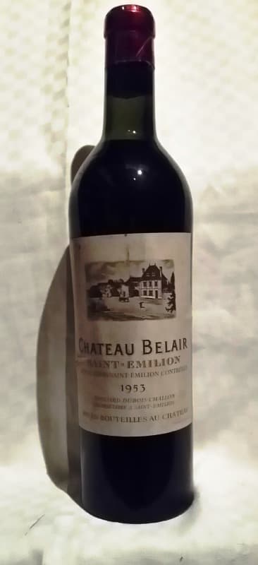 1er Grand Cru, château Belair, Saint-Émilion, 1953
