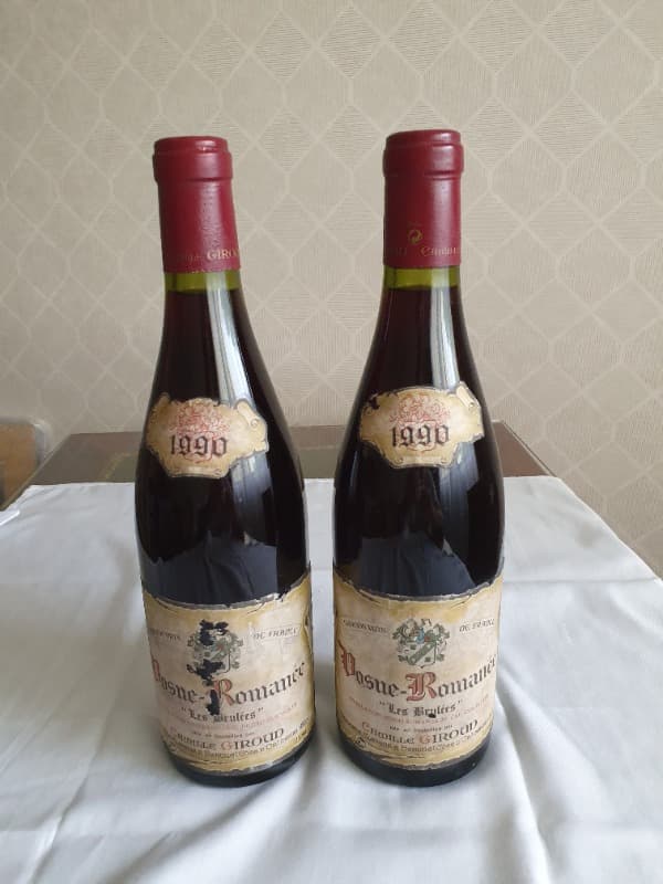 2 x Vosne-Romanée, LES BRULEES, CAMIILE GIROUD, 1990