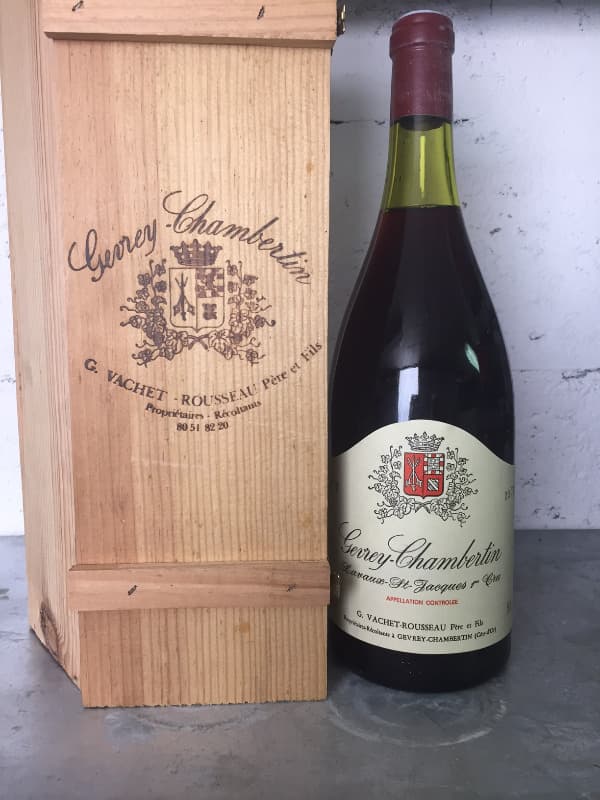 Gevrey-Chambertin, Lavaux Saint-Jacques 1er Cru, Vachet-Rousseau, 1979 (Mg)