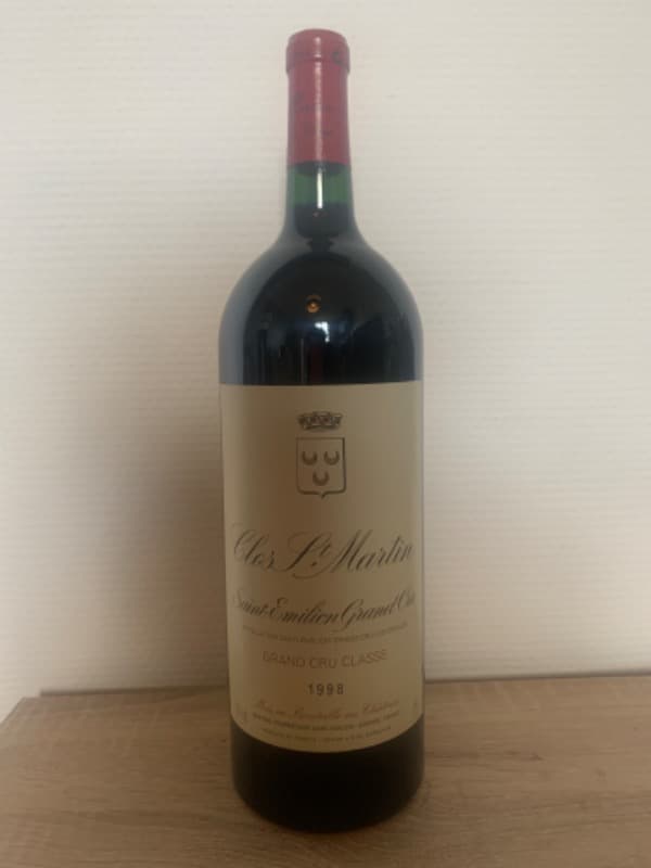 Château Clos Saint Martin, Saint-Émilion Grand Cru, 1998 (Magnum)
