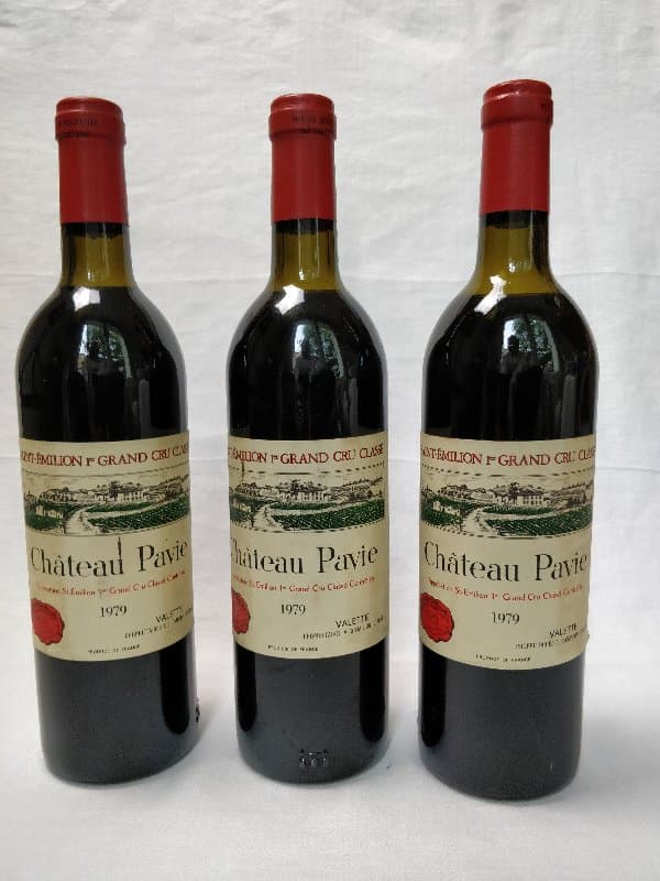 3 x Château Pavie, Saint-Émilion, 1979