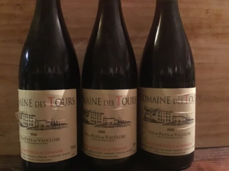 3 x Vin de Pays du Vaucluse, Domaine des Tours, 2020