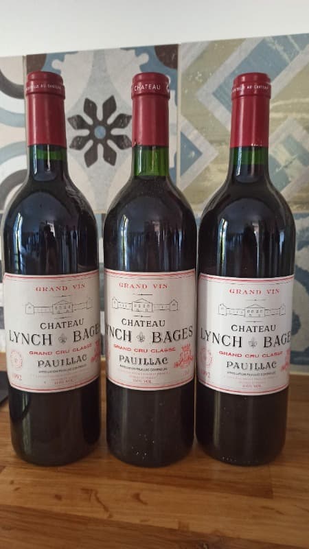 3 x Lynch bages, Pauillac, 1992