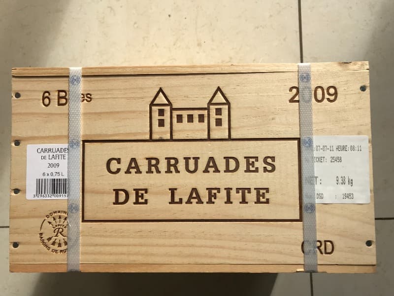 CBO/OWC 6 x CARRUADES, Château Lafite Rothschild, Pauillac, 2009