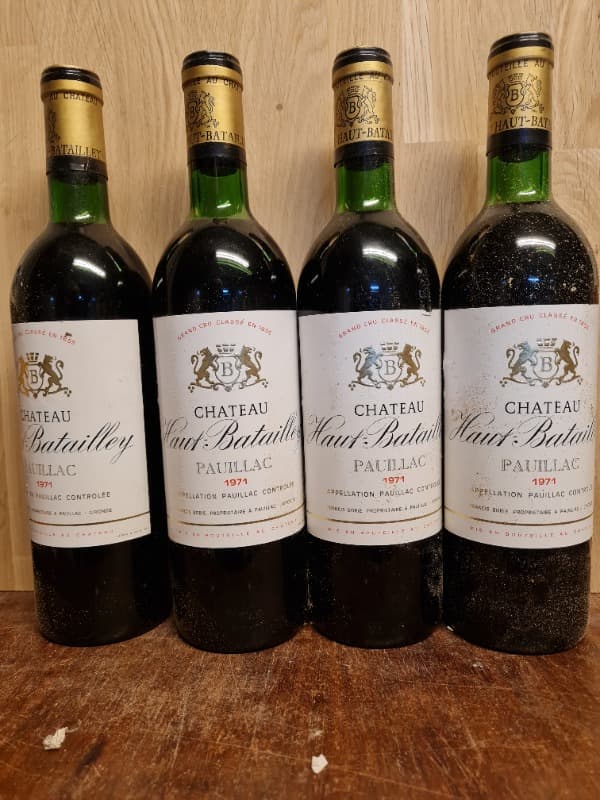 4 x château haut-batailley, Pauillac, 1971