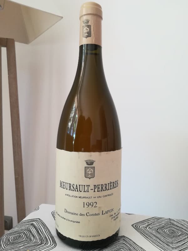 Meursault Perrières premier cru, Domaine des comtes Lafon, 1992