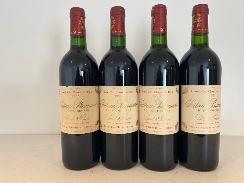 4 x château Branaire Ducru, Saint-Julien, 1996