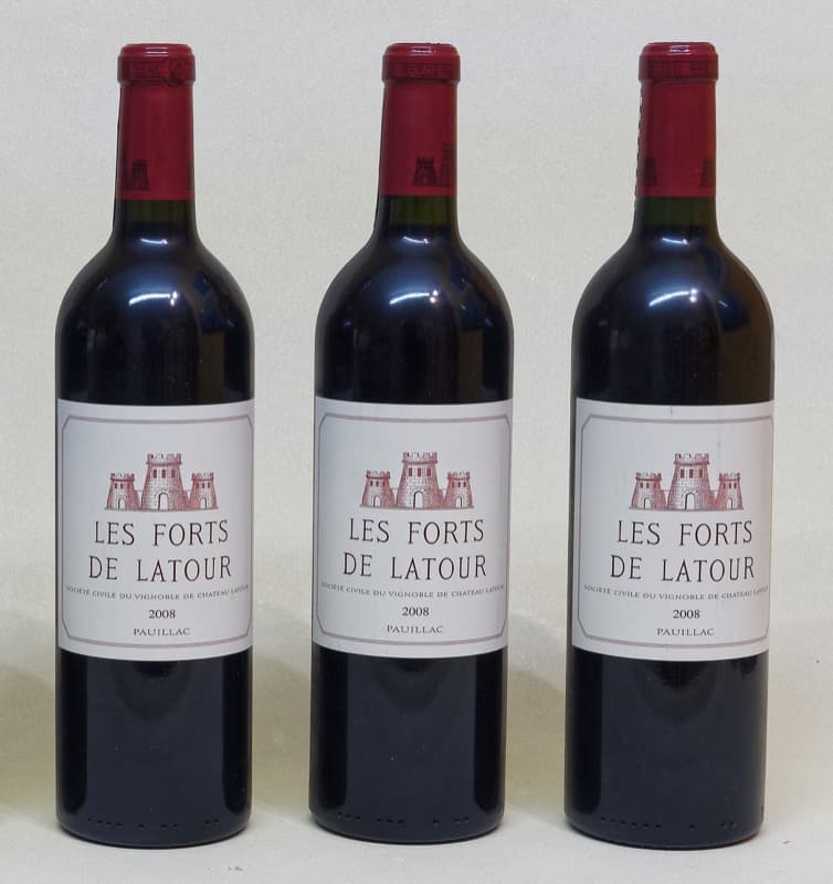 3 x Grand cru classé, Les Forts de Latour, Pauillac, 2008