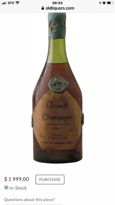 Marquise de lys, Grande Champagne, 1970
