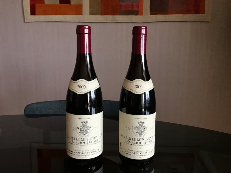 2 x Chambolle-Musigny, 1er Cru Les Amoureuses, Moine Hudelot, 2000